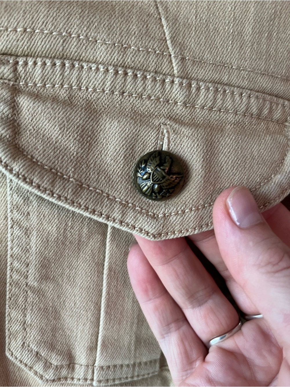 Lauren Ralph Lauren Khaki Utility Jacket with Tie Waist - Picture 5 of 12